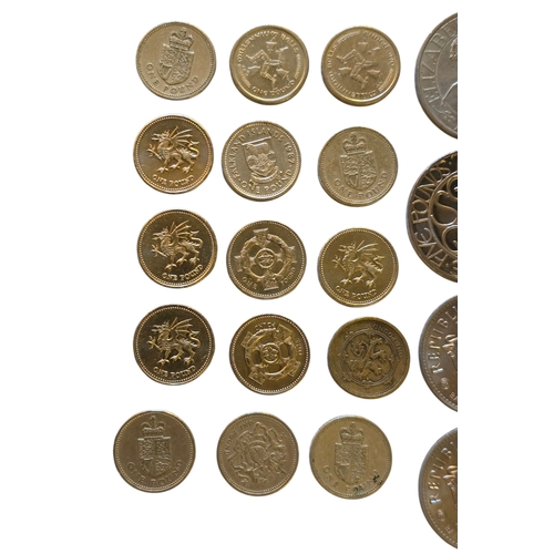57 - Coinage- A Mixed Collection of British and World Coins & Commemoratives,
Including fifteen pre-2017 ... 