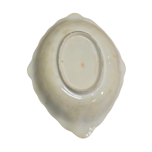 133 - Early 19th century Bloor Derby porcelain serving dish, circa 1825–1830,
of shaped oval form with gen... 