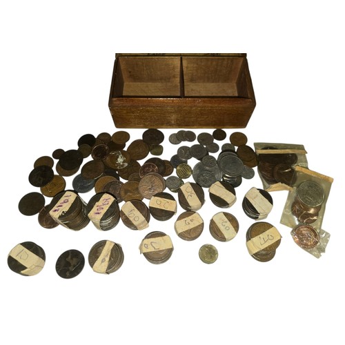 42 - A Large Collection of Predominantly British Pre-Decimal Coinage, comprising al quantity of pennies, ... 