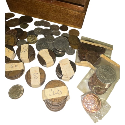 42 - A Large Collection of Predominantly British Pre-Decimal Coinage, comprising al quantity of pennies, ... 