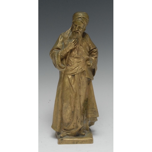 1966 - N. Picciole (19th century), a gilt-patinated bronze, Nathan the Wise, from the eponymous play by Got... 