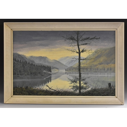 598 - Rex Preston (20th century) Howden Reservoir, Derbyshire, on a winters morn signed, dated 71, oil on ... 