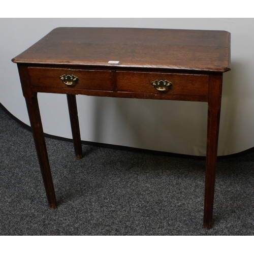 1970 - A George III oak side table, c.1800