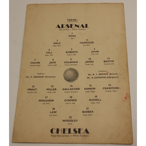 3419 - Sport - Football  - FA Cup Final Saturday April 26th (1930), Arsenal V Huddersfield players programm... 