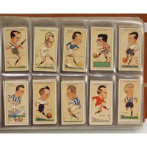 3454 - Cigarette Cards - Sport - a collector's ring binder of full sets, John Player & Sons, Cricketers Car... 