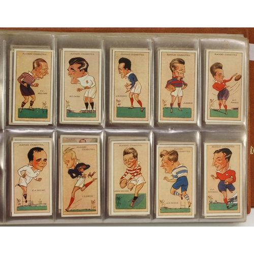 3454 - Cigarette Cards - Sport - a collector's ring binder of full sets, John Player & Sons, Cricketers Car... 