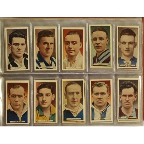 3454 - Cigarette Cards - Sport - a collector's ring binder of full sets, John Player & Sons, Cricketers Car... 