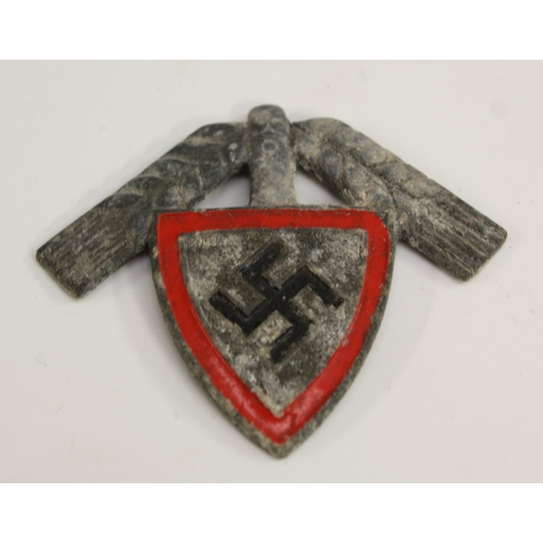 3503 - Nazism - a collection of Nazi German Third Reich badges and insignia, including an enamel NSDAP part... 