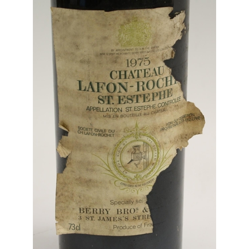 3602 - Wine - one bottle, 1975 Chateau Lafon-Rochet St Estephe, 73cl, label for Berry Bros & Rudd, sealed, ... 