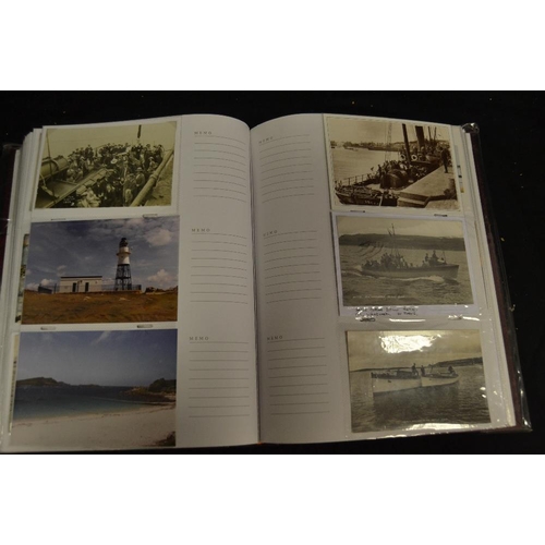 318 - Isle of Scilly Interest - Postal & Social History - two large comprehensive post card albums includi... 