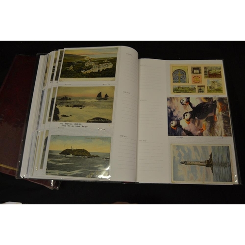 318 - Isle of Scilly Interest - Postal & Social History - two large comprehensive post card albums includi... 