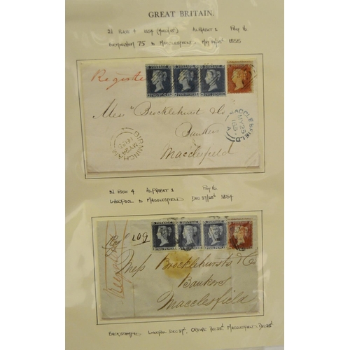 347 - Great Britain - Postal History - Queen Victoria compound stampings dated 1874; George V postcards; 1... 