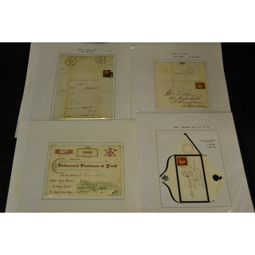 348 - Great Britain - Postal History & Railway Interest - York - various George III to early 20th century ... 