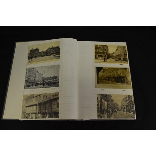 350 - Postcards - York - Victorian and later, including advertisement, shop fronts, street views of Th Sha... 