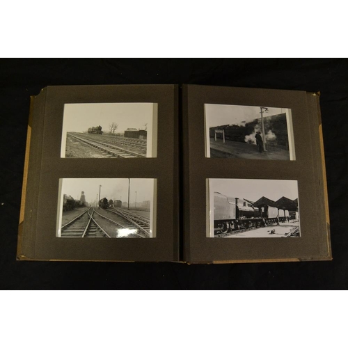 353 - Photography & Railway - an interesting album comprising of black and white locomotive and quintessen... 