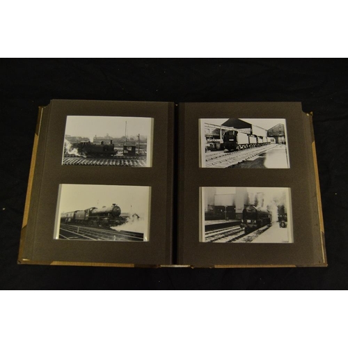 353 - Photography & Railway - an interesting album comprising of black and white locomotive and quintessen... 