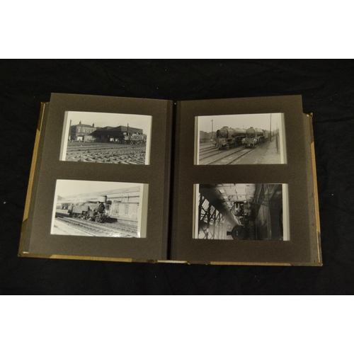 353 - Photography & Railway - an interesting album comprising of black and white locomotive and quintessen... 