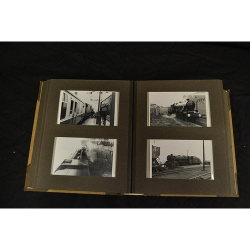 353 - Photography & Railway - an interesting album comprising of black and white locomotive and quintessen... 