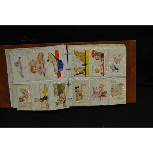 355 - Postcards - Mabel Lucie Attwell - a comprehensive album of original examples including 124 examples;... 