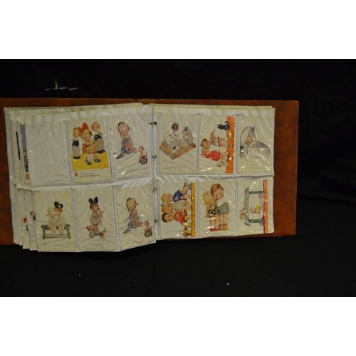 355 - Postcards - Mabel Lucie Attwell - a comprehensive album of original examples including 124 examples;... 