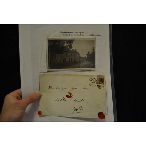 368 - Postal History - Philately - York - 19th century and later, including Green Hammerton (Yorkshire) le... 