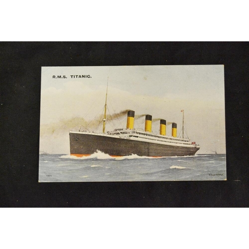 377 - Postcards - Maritime & Rail - early 20th century examples including R.M.S Titanic printed and publis... 