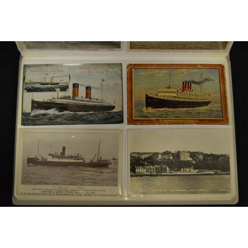 377 - Postcards - Maritime & Rail - early 20th century examples including R.M.S Titanic printed and publis... 