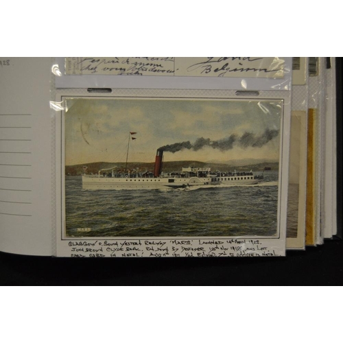 380 - Postcards - Railway and Maritime Interest - a comprehensive album of mainly early to mid 20th centur... 