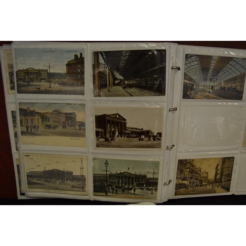 382 - Postcards - York & Railway Interest - early 20th century and later, a comprehensive album of York re... 