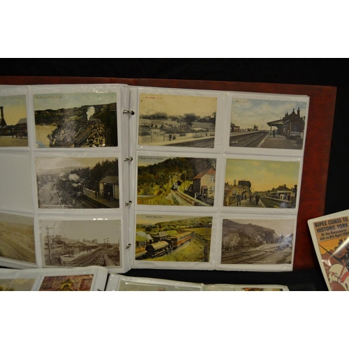 382 - Postcards - York & Railway Interest - early 20th century and later, a comprehensive album of York re... 