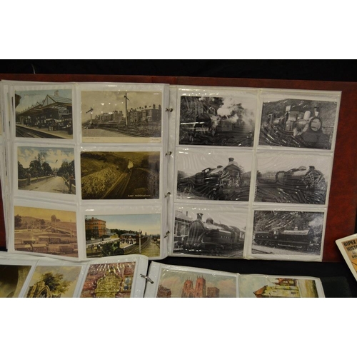 382 - Postcards - York & Railway Interest - early 20th century and later, a comprehensive album of York re... 