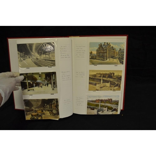 383 - Postcards & photograph album - railway interest early 20th century and later examples of stations ma... 