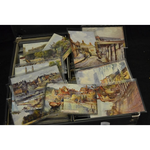 386 - Postcards - early 20th century and later examples including Yorkshire destinations including Harroga... 