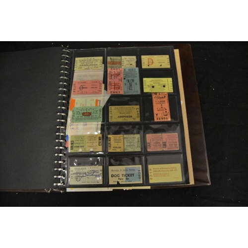 390 - Railway Interest - Tickets - a comprehensive album of ticket slips including Furness Railway special... 