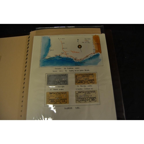 390 - Railway Interest - Tickets - a comprehensive album of ticket slips including Furness Railway special... 