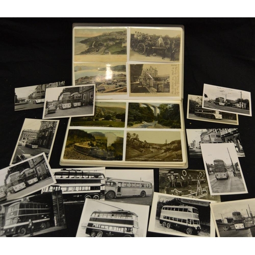 393 - Railway Postcards - Edwardian and later including On The Way to Devil's Bridge; Luddington May Day; ... 