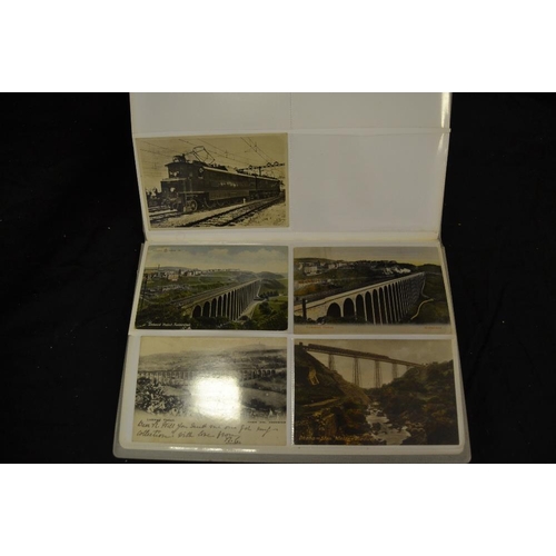 393 - Railway Postcards - Edwardian and later including On The Way to Devil's Bridge; Luddington May Day; ... 