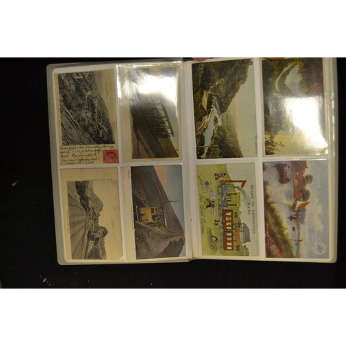 410 - Stamps & Railway Postcards - Edwardian and later including real life photographic examples including... 