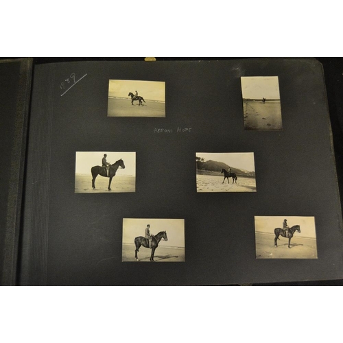 413 - Photography - Equestrian - an interesting album of original black and white horse confirmations, Eng... 