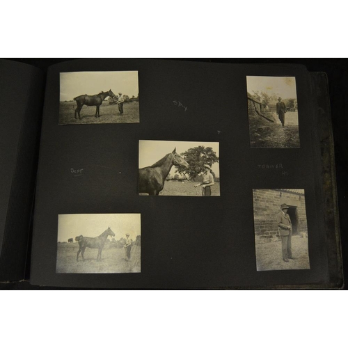 413 - Photography - Equestrian - an interesting album of original black and white horse confirmations, Eng... 