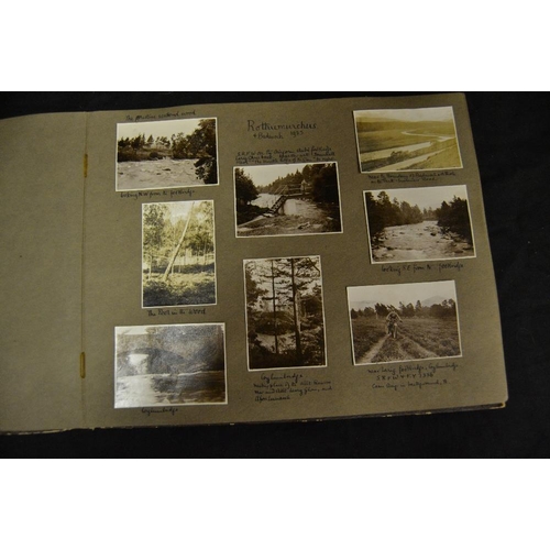 421 - Photography - Motoring & Scottish Highland Interest - an early 20th century album holding original p... 