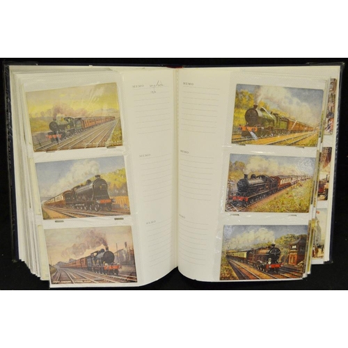 422 - Postcards - Railway - comprehensive album containing mainly locomotive related examples from differe... 