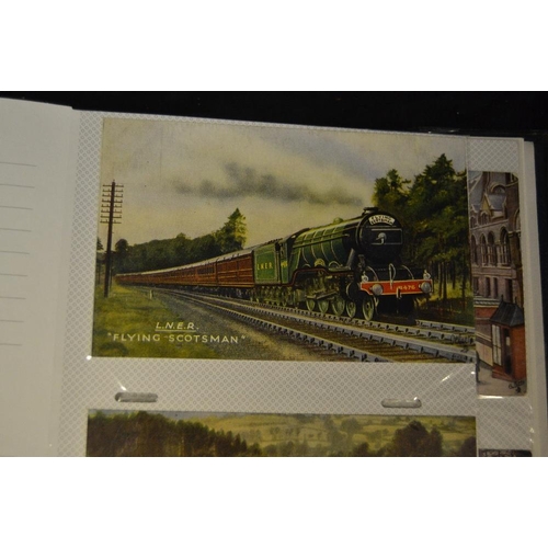 422 - Postcards - Railway - comprehensive album containing mainly locomotive related examples from differe... 