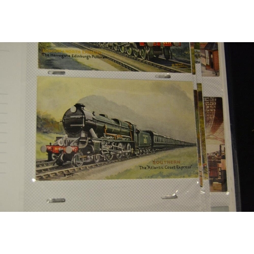 422 - Postcards - Railway - comprehensive album containing mainly locomotive related examples from differe... 