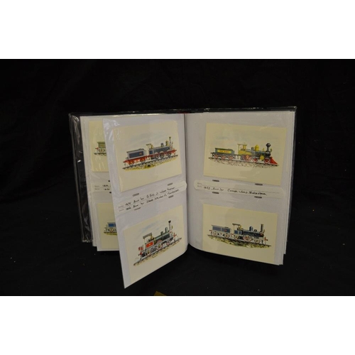 424 - Postcards & Stamps - a contemporary album with Edwardian and later reproduction postcards including ... 