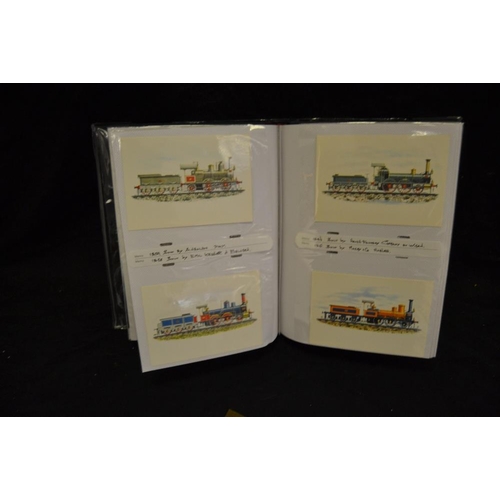 424 - Postcards & Stamps - a contemporary album with Edwardian and later reproduction postcards including ... 