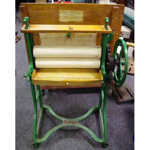 448 - An early 20th century Ewbank mangle painted green