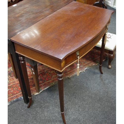 509 - A Regency reproduction hall table, long drawer to frieze.