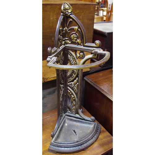 517 - An early 20th century cast iron walking stick stand c.1920