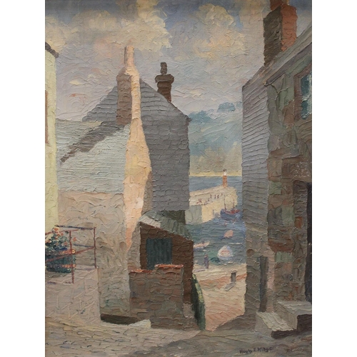 293 - Hugh E Ridge (d.1976) St Ives, Cornwall signed, oil on canvas, 44.5cm x 33.5cm